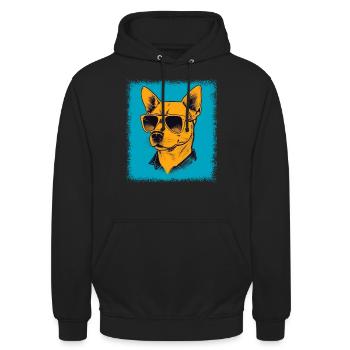 dogwalking birthday mammal quote geek jokes - Unisex Hoodie - Schwarz - Vorne - Alina (178cm) & Michal (187cm)