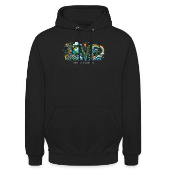 Earth Day Is Ever Day Klima Natur Umwelt Erde - Unisex Hoodie - Schwarz - Vorne - Alina (178cm) & Michal (187cm)