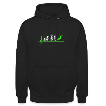 Gardien de but football - Sweat-shirt à capuche unisexe - noir - Devant - Alina (178cm) & Michal (187cm)