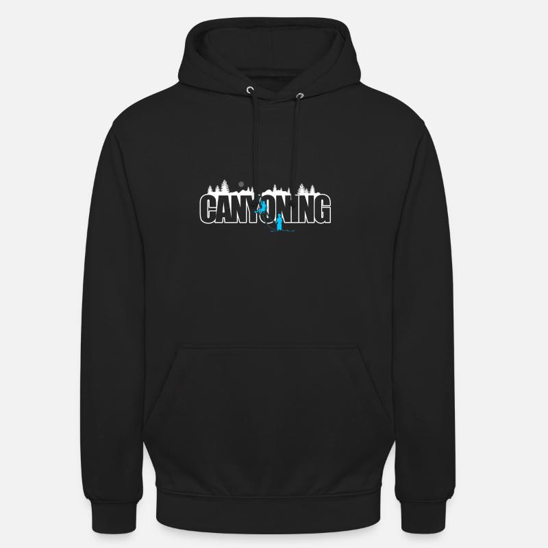CANYONING Alpinisme Escalade Randonnée - Sweat-shirt à capuche unisexe - noir