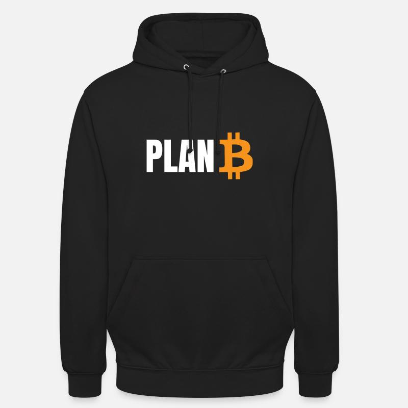 Plan B Bitcoin - Sweat-shirt à capuche unisexe - noir