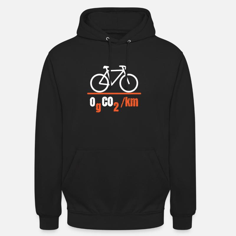 Protection de l'environnement du vélo - Sweat-shirt à capuche unisexe - noir