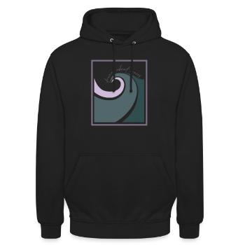 Dream about Waves - Unisex Hoodie - black - Front - Alina (178cm) & Michal (187cm)