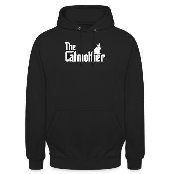 Cats mom cat owner parody cat owner - Unisex Hoodie - black - Front - Alina (178cm) & Michal (187cm)