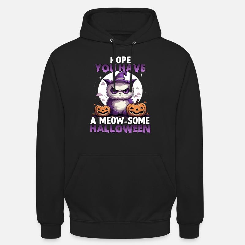 Grumpy Katzen Costume d'Halloween chats - Sweat-shirt à capuche unisexe - noir