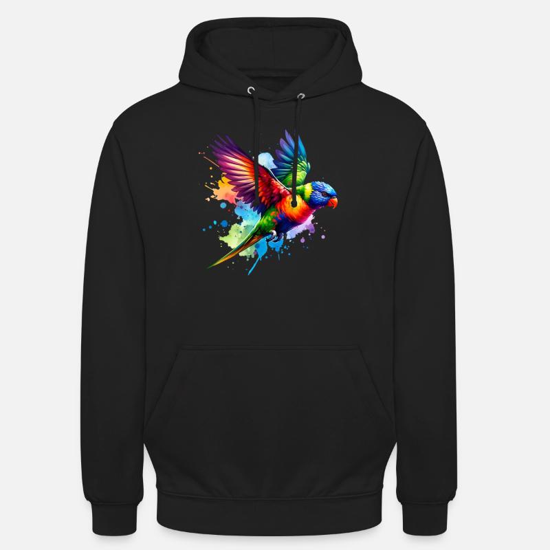 Rainbow Lorikeet Gift - Unisex Hoodie - black