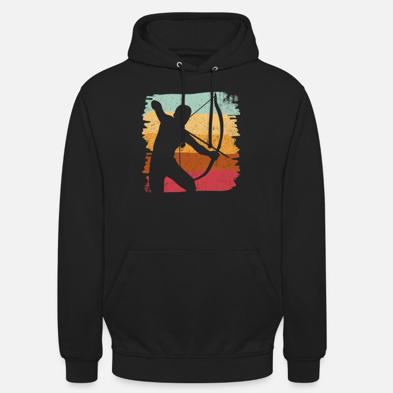 Bogenschütze Bogenschießen Bogensport - Unisex Hoodie - Schwarz