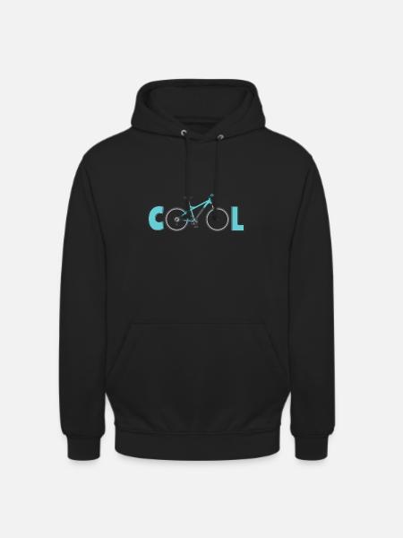 Cool Bicycle Mountain Biking - Unisex Hoodie - black