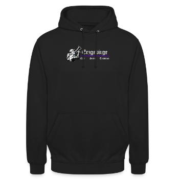 Erzgebirge Ehre Stolz Tradition - Unisex Hoodie - Schwarz - Vorne - Alina (178cm) & Michal (187cm)