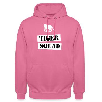 join the tiger squad - Unisex Hoodie - pink - Front - Alina (178cm) & Michal (187cm)