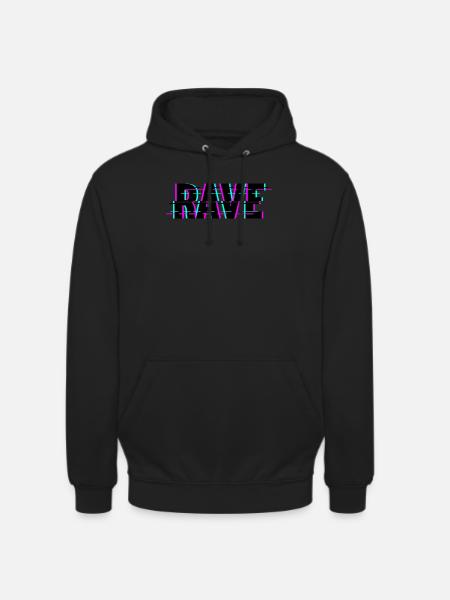 Techno Musik Rave - Unisex Hoodie - Schwarz