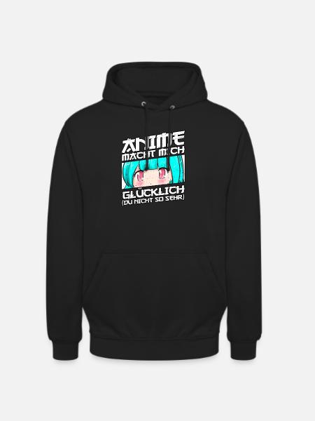 Anime Saying Weeb Otaku - Unisex Hoodie - black