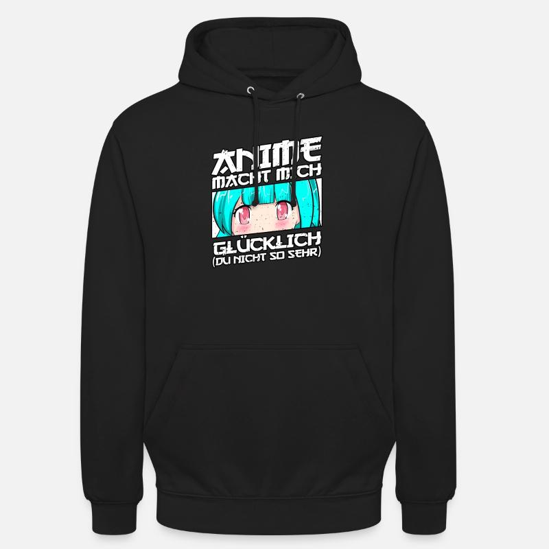 Anime Spruch Weeb Otaku - Unisex Hoodie - Schwarz
