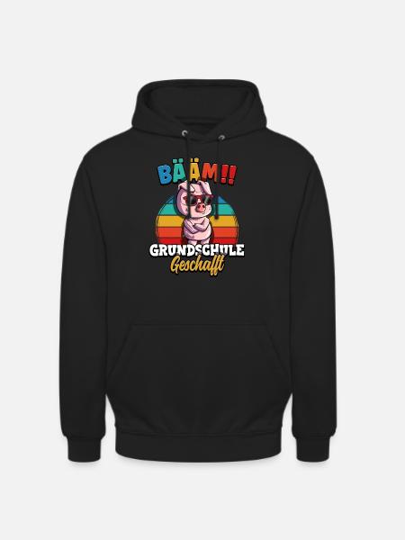 Bääm Grundschule Geschafft - Unisex Hoodie - Schwarz