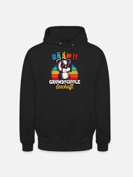 Bääm Grundschule Geschafft - Unisex Hoodie - Schwarz