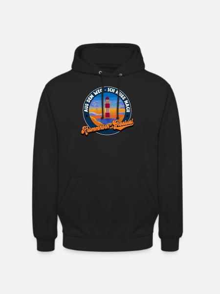Krummhörn-Greetsiel - Unisex Hoodie - Schwarz