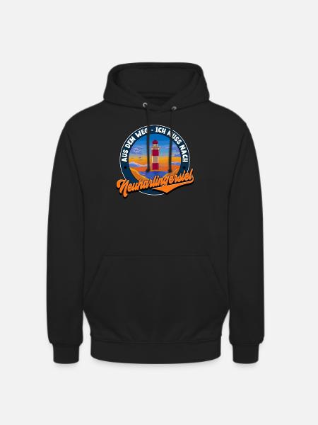 Neuharlingersiel - Unisex Hoodie - Schwarz