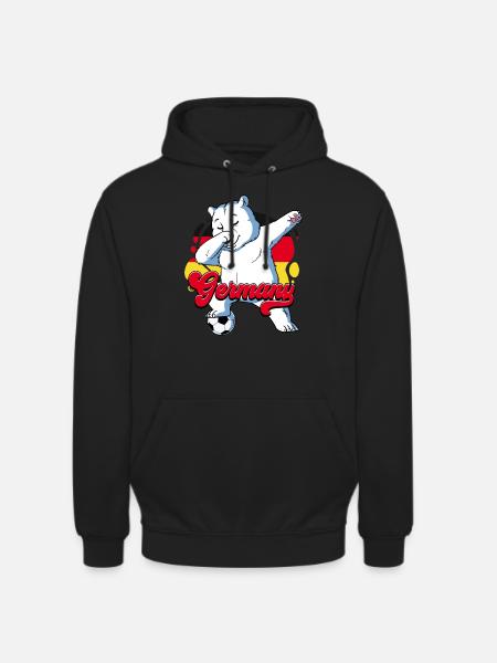 Deutschland Fußball - Unisex Hoodie - Schwarz