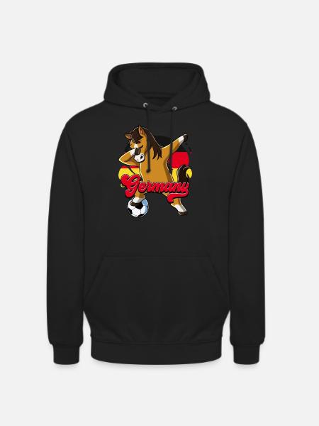 Deutschland Fußball - Unisex Hoodie - Schwarz