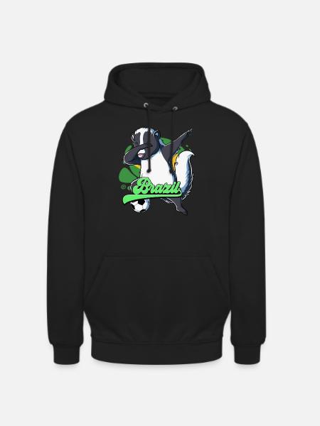 Brasilien Fußball - Unisex Hoodie - Schwarz