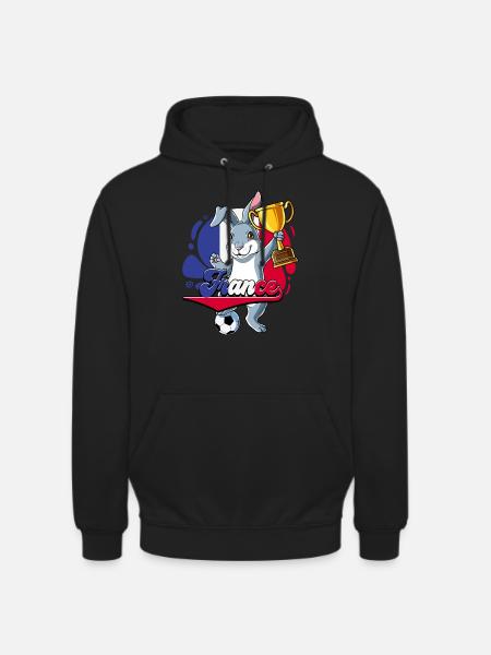 Frankreich Fußball - Unisex Hoodie - Schwarz