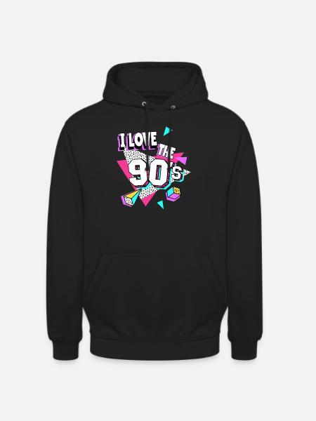 90er Jahre I Love The 90s - Unisex Hoodie - Schwarz
