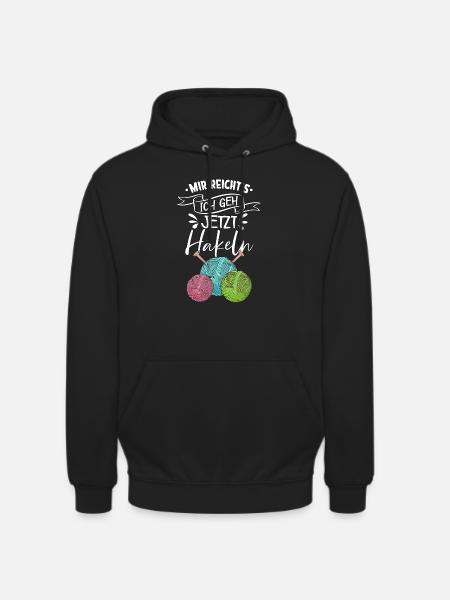 Häkeln - Unisex Hoodie - Schwarz