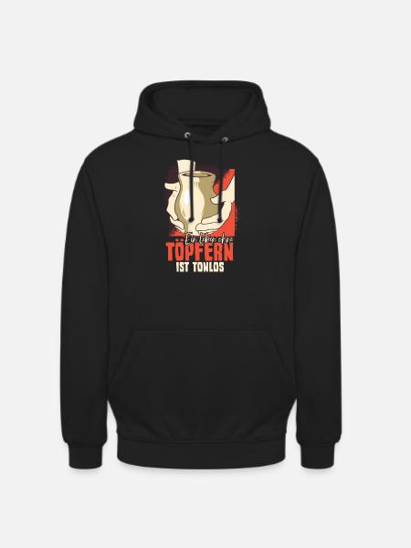 Töpfern - Unisex Hoodie - Schwarz