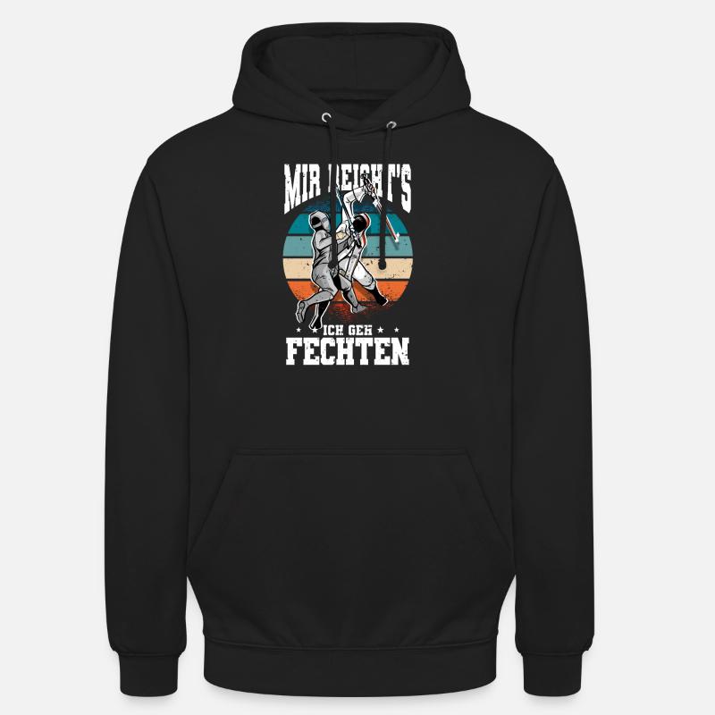 Fechten - Unisex Hoodie - Schwarz