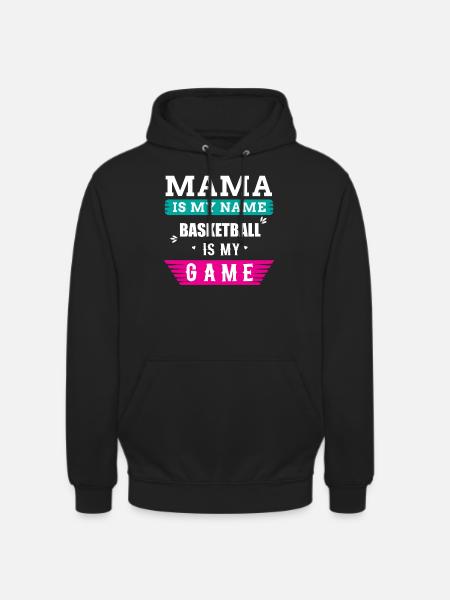 Basketball Mama Dicton - Sweat-shirt à capuche unisexe - noir