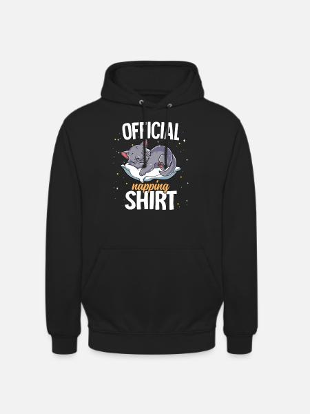 Sleeping Cat Official Napping - Unisex Hoodie - black