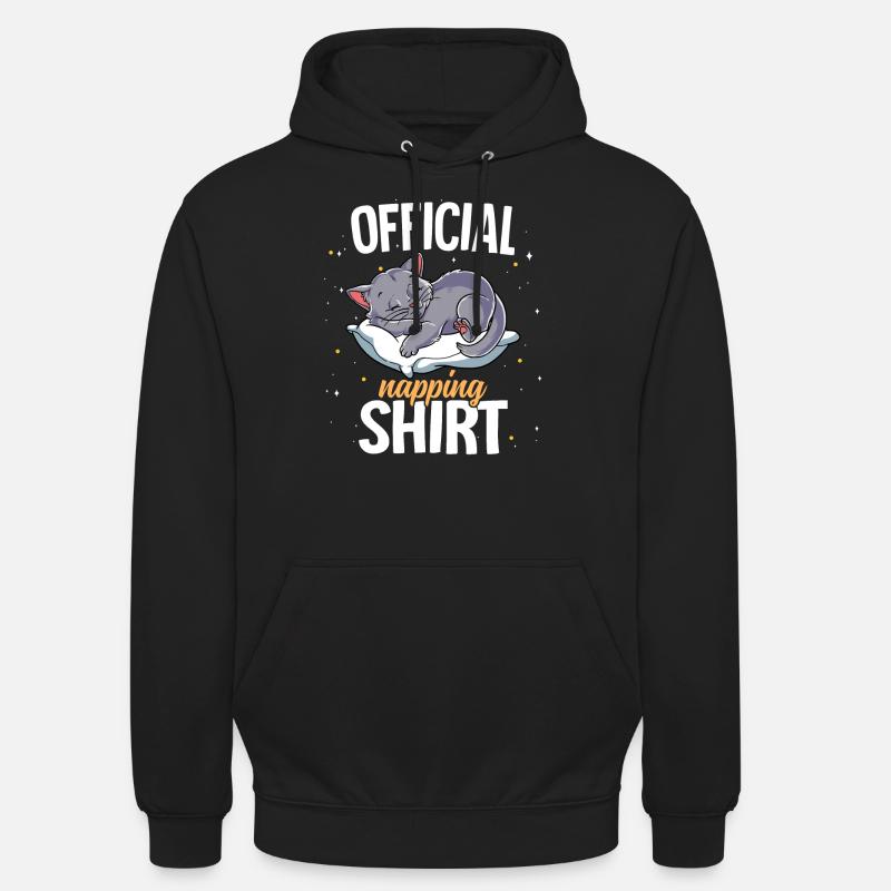 Sleeping Cat Official Napping - Unisex Hoodie - black