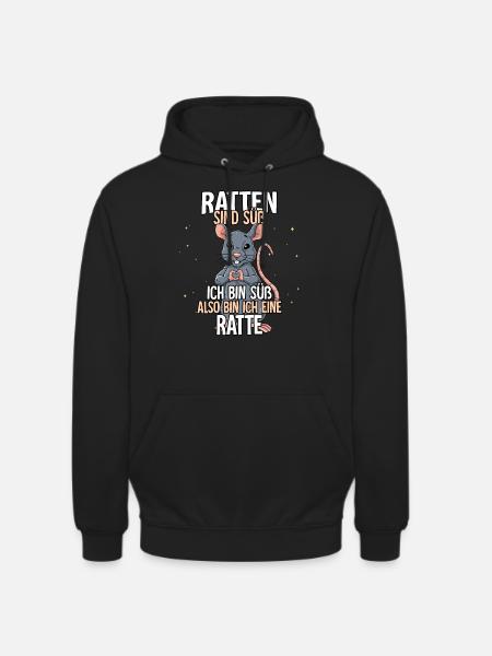 Ratten Sind Süß Ratte - Unisex Hoodie - Schwarz