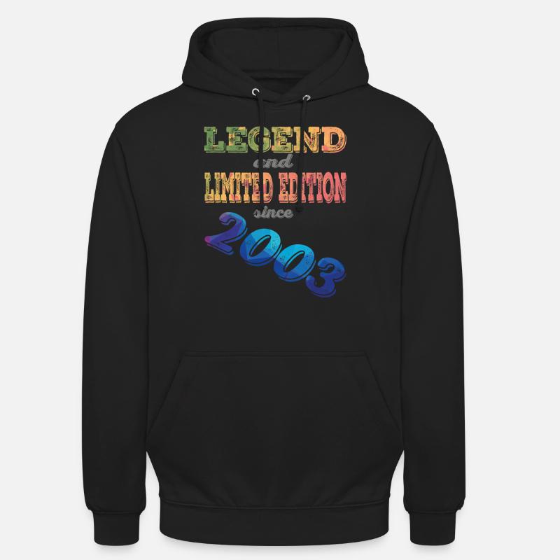 LÉGENDE ET ÉDITION LIMITÉE - Sweat-shirt à capuche unisexe - noir