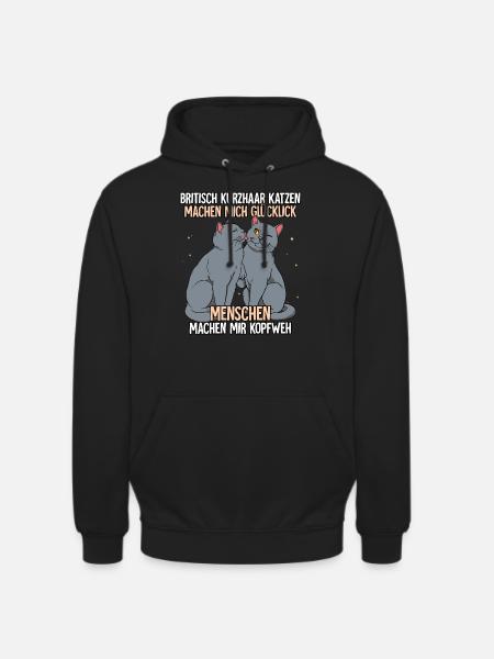Britisch Kurzhaar Katzen - Unisex Hoodie - Schwarz