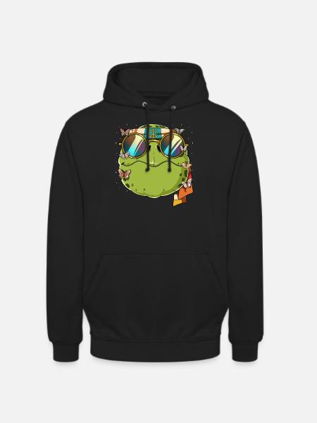 60s 70s Costume Groovy Hippie - Unisex Hoodie - black