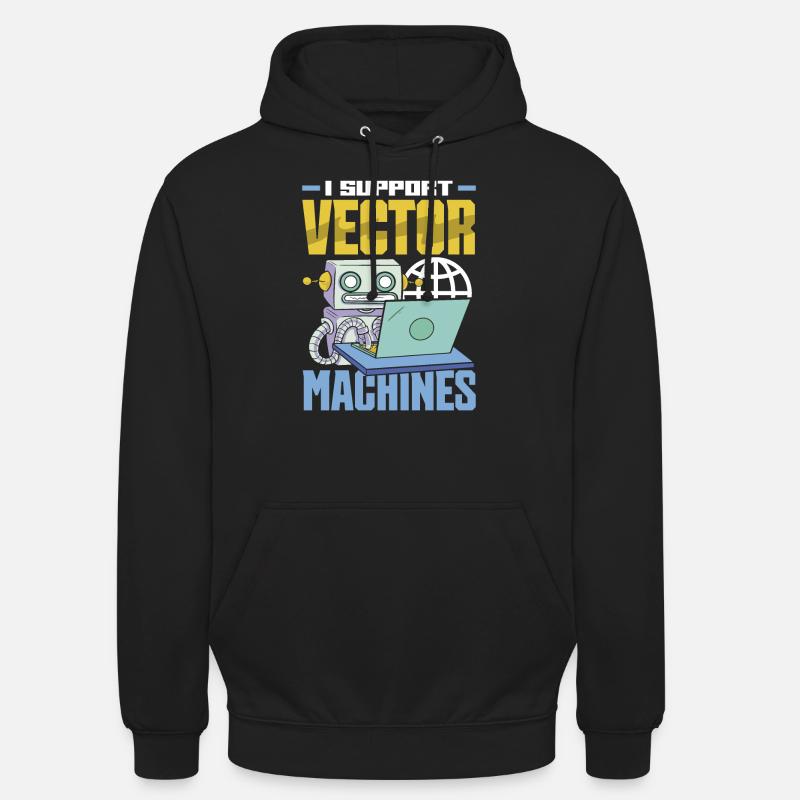 I Support Vector Machines Retro Data Science Unisex Hoodie