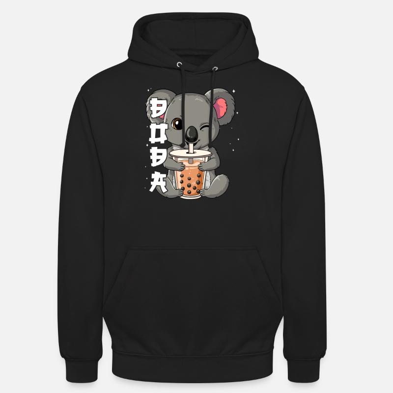 Boba Tea Koala Bubble Tea - Sweat-shirt à capuche unisexe - noir