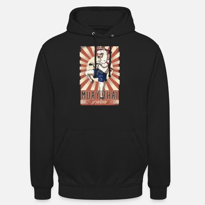 Muay Thaï - Sweat-shirt à capuche unisexe - noir