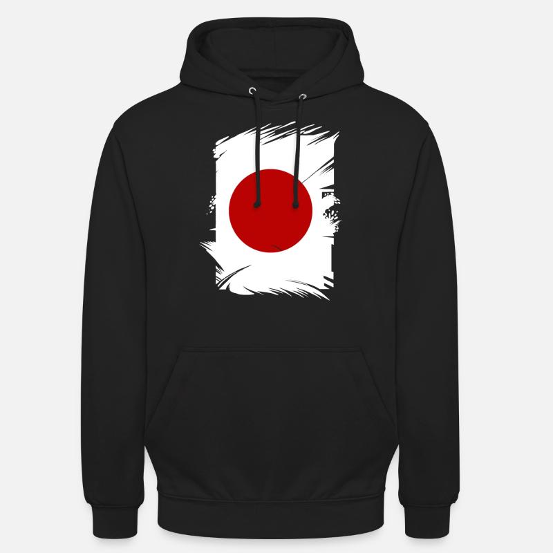 Drapeau du Japon utilisé Look Nihon Drapeau japonais - Sweat-shirt à capuche unisexe - noir