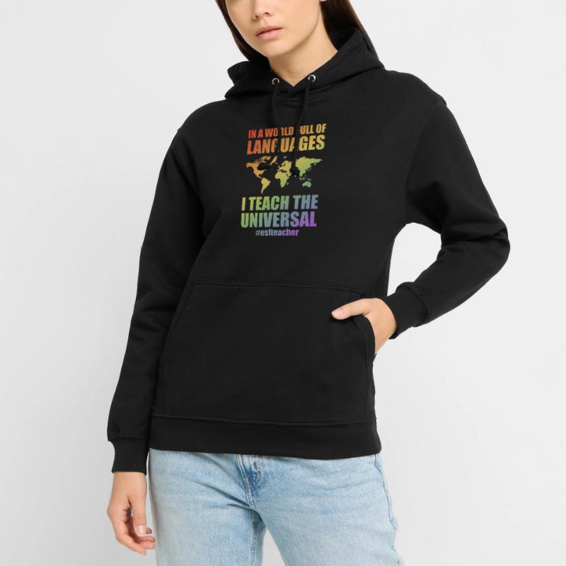 Enseignant d’anglais langue seconde |Langue anglaise |Pour les enseignants d’anglais langue seconde Sweat-shirt à capuche unisexe