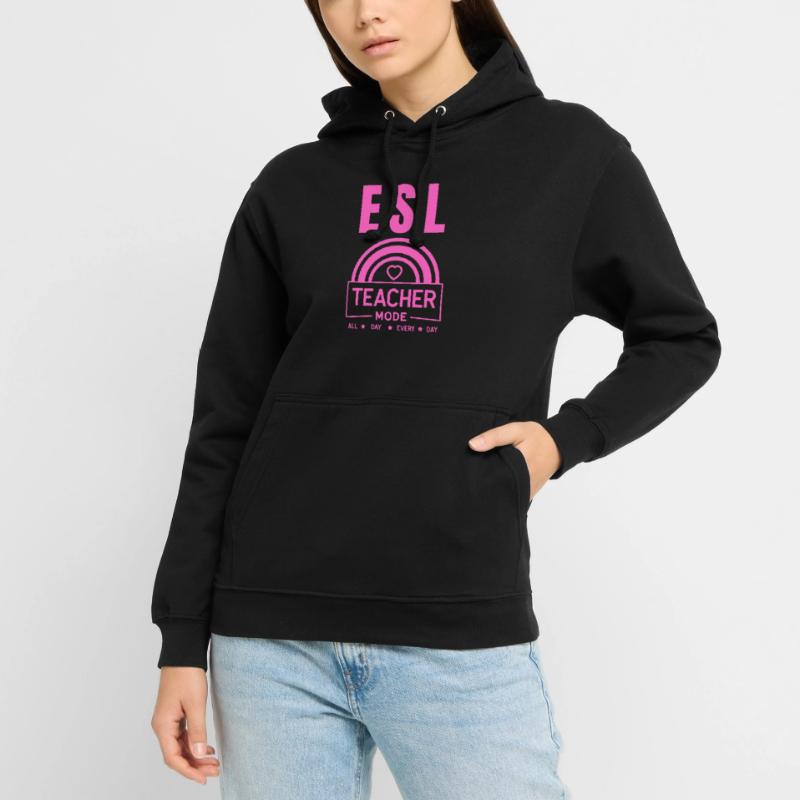 Enseignant d’anglais langue seconde |Langue anglaise |Pour les enseignants d’anglais langue seconde Sweat-shirt à capuche unisexe
