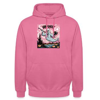Van Ghost Art Teacher Halloween - Unisex Hoodie - pink - Front - Alina (178cm) & Michal (187cm)