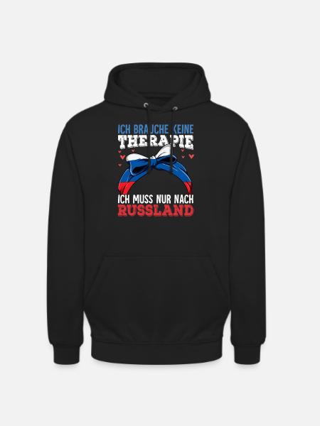 Russland - Unisex Hoodie - Schwarz