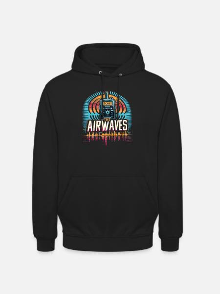 Scan The Airwaves Graphic - Unisex Hoodie - black