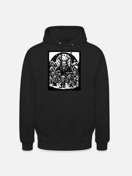 Krampus Night Celebration Christmas Demon - Unisex Hoodie - black