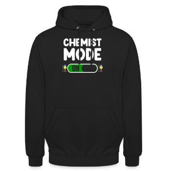 Mode chimiste pour une physique des particules amusante - Sweat-shirt à capuche unisexe - noir - Devant - Alina (178cm) & Michal (187cm)