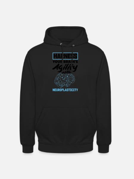 Unlock Your Brain's Potential Neuroplasticity - Unisex Hoodie - black