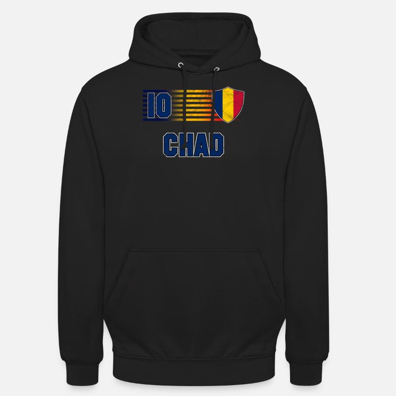 Tchad - Sweat-shirt à capuche unisexe - noir