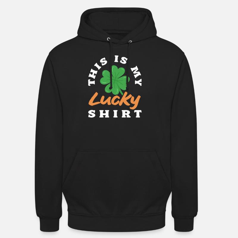 Lucky Clover Charm Essential - Unisex Hoodie - black